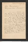 Nachlass Franz Steindachner, Brief von Max Kindinger an Franz Steindachner (13.08.1902), Inv.Nr. 267.01, Seite 1
